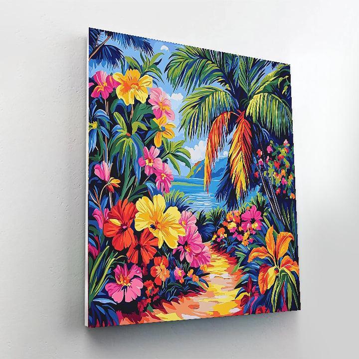 Frida Kahlo Inspired Kahlo's Floral Reverie  Numbered Painting Kits