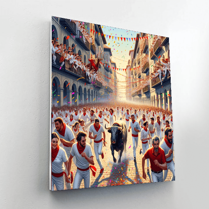 San Fermin - Pamplona Painting By Numbers Kit