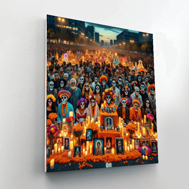 Day Of The Dead Festival - Mexico City Painting By Numbers Kit