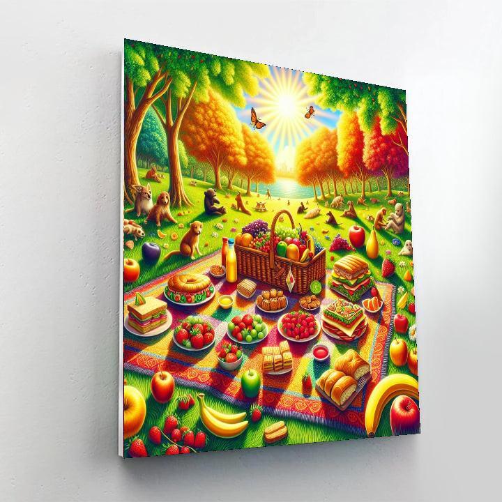 Sunny Picnic Delight Paint By Numbers Kits