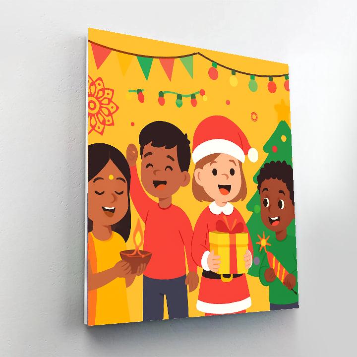 Holiday Festival Celebration Paint By Numbers