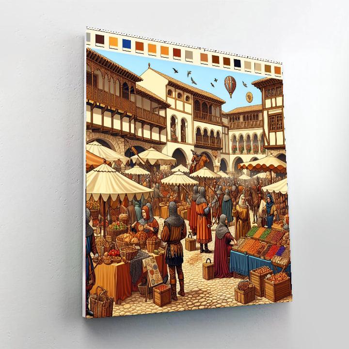 Alcalá Medieval Market - Spain Paint By Numbers