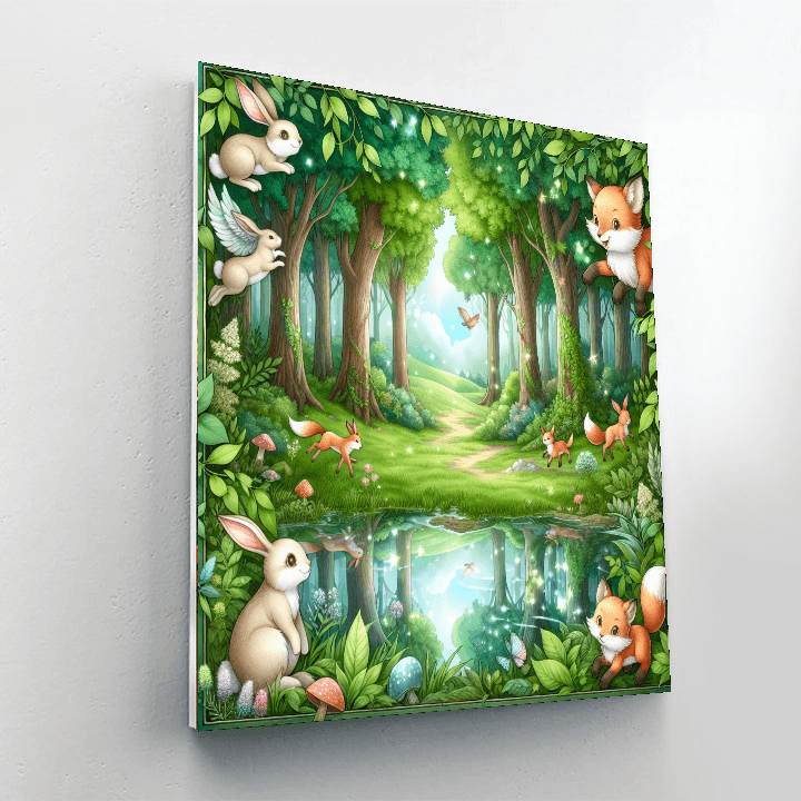 Enchanting Woodland Friends Paint By Color