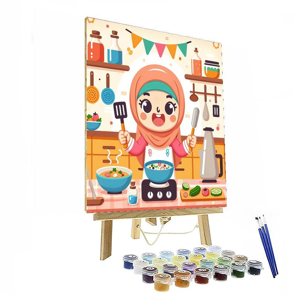 Little Chef Cooking Adventure Painting By Numbers Kit