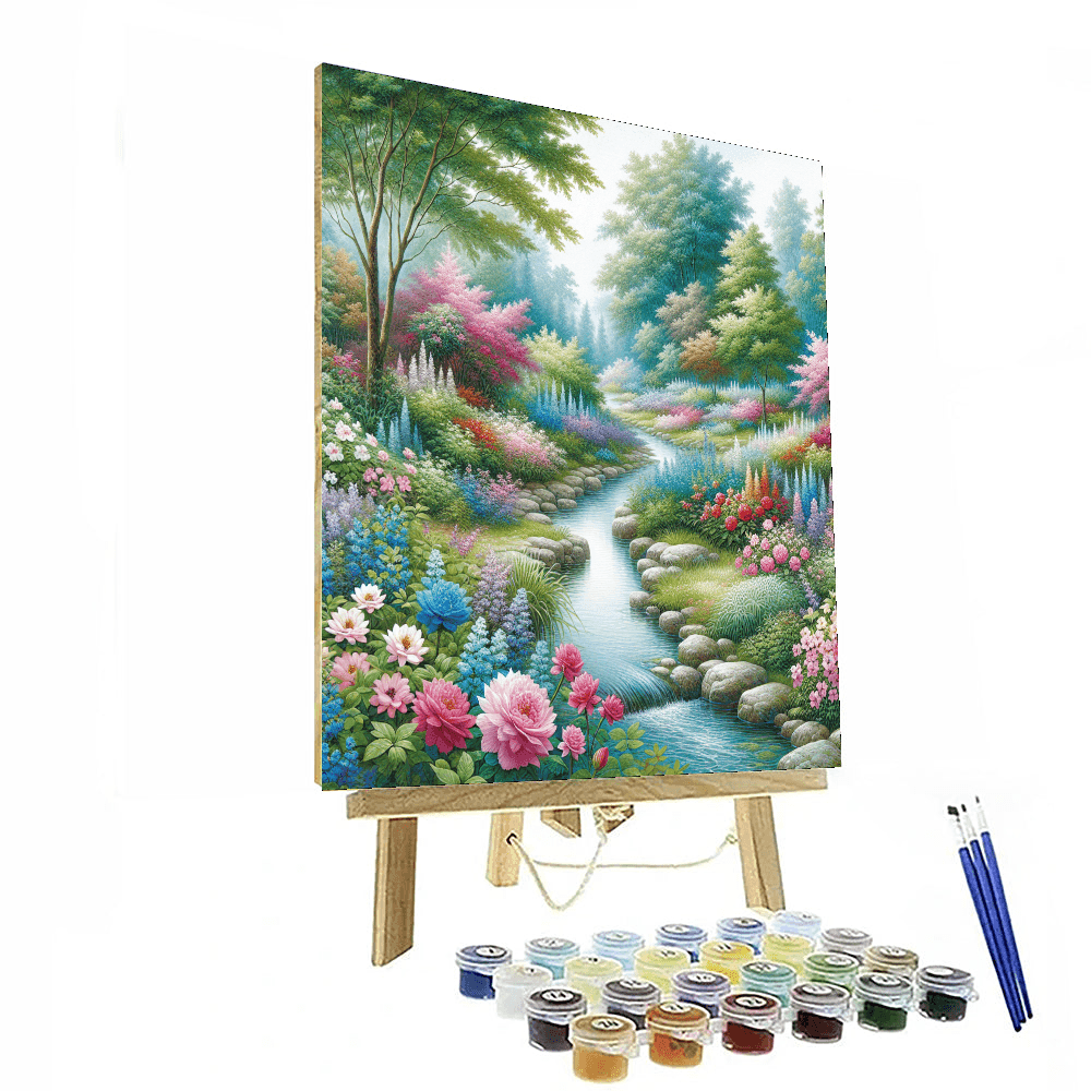 Peaceful Garden Retreat Number Painting