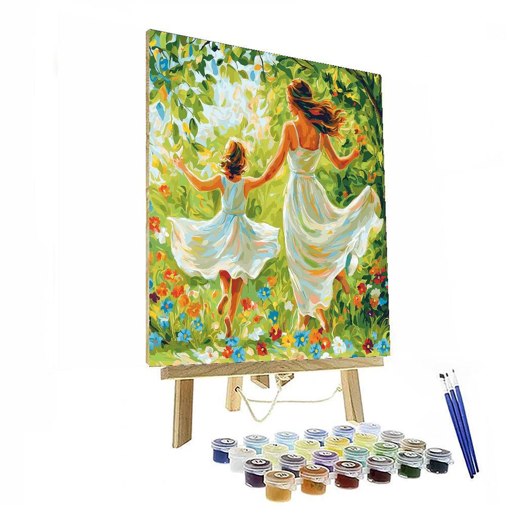 Mom And Me In Harmony Painting Number Kit