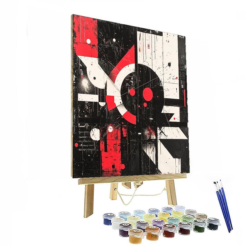 Banksy Inspired Cycle Of Change  DIY Paint By Numbers