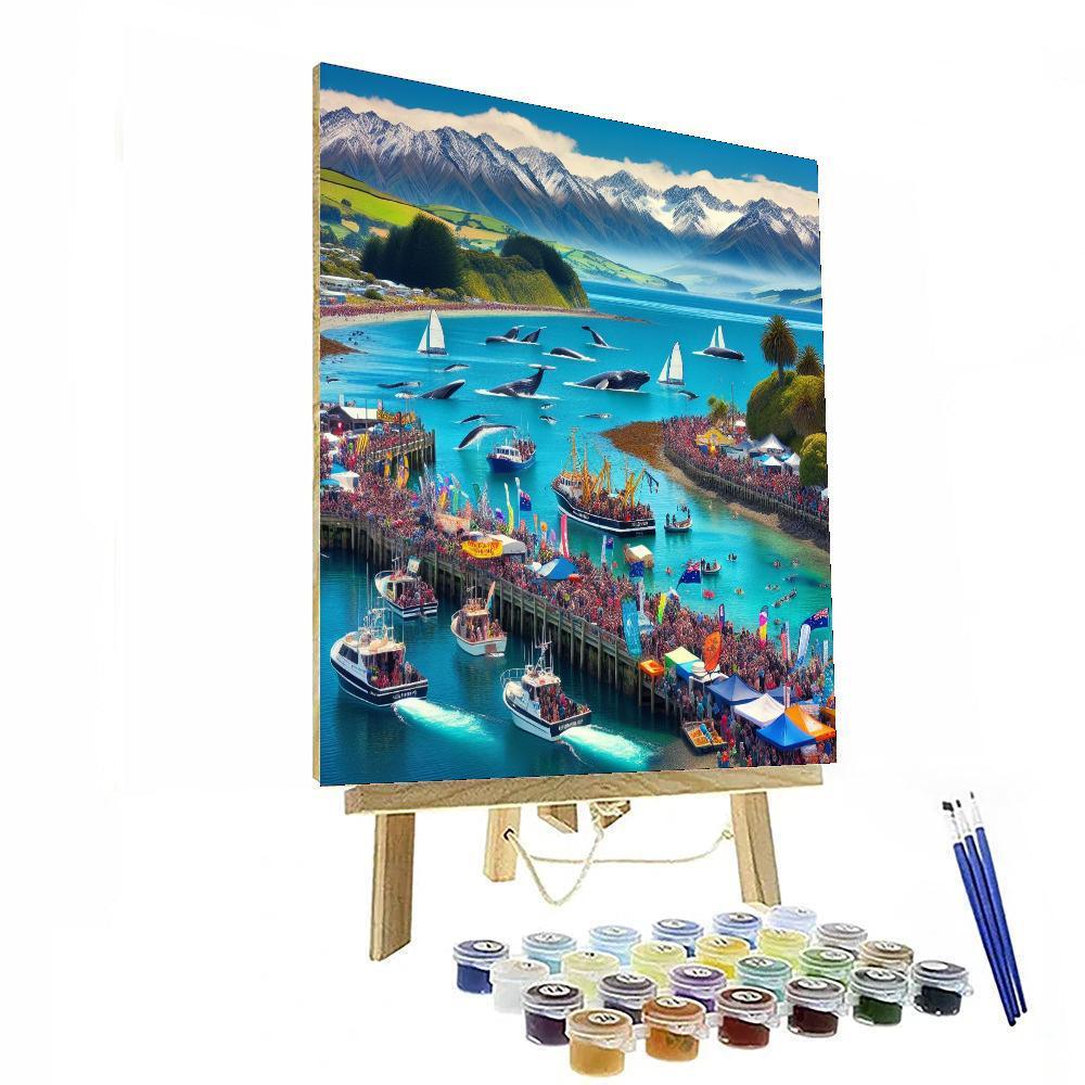 Kaikoura Whale Festival - New Zealand Paint By Color