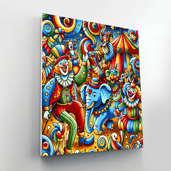 Playful Circus Adventure Paint By Color