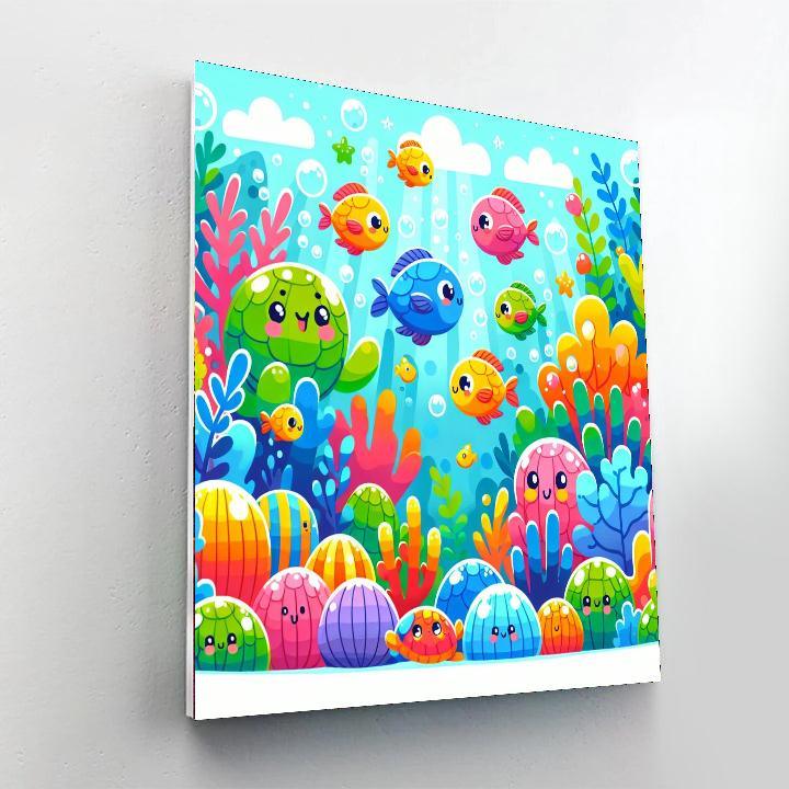 Charming Ocean Scene Paint By Number
