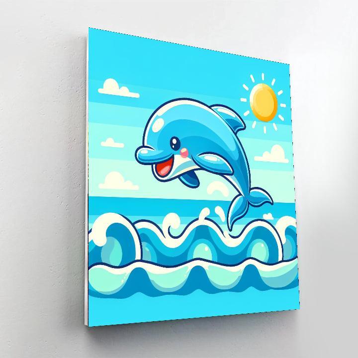 Dancing Dolphin Fun Paint By Numbers Kits