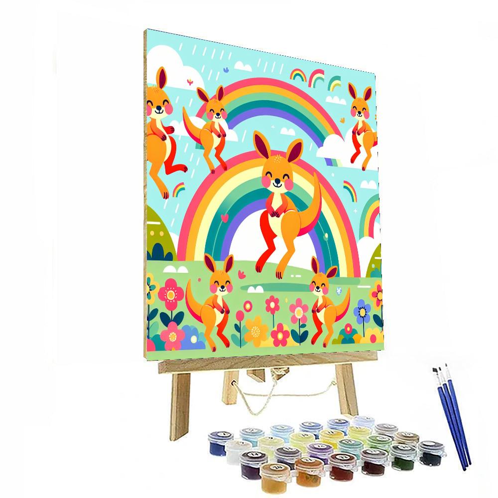 Kaleidoscope Kangaroo Kingdom Numbered Painting Kits