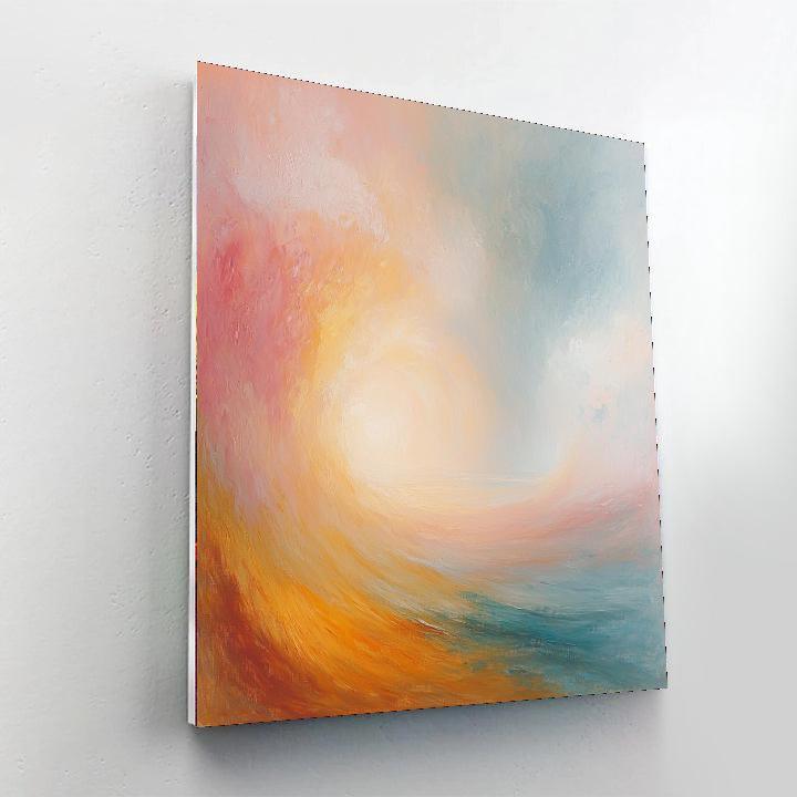 J.M.W. Turner Inspired Turner's Atmospheric Embrace  Numbered Painting Kits