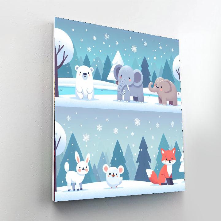 Winter Wonderland Wishes Painting By Numbers Kit