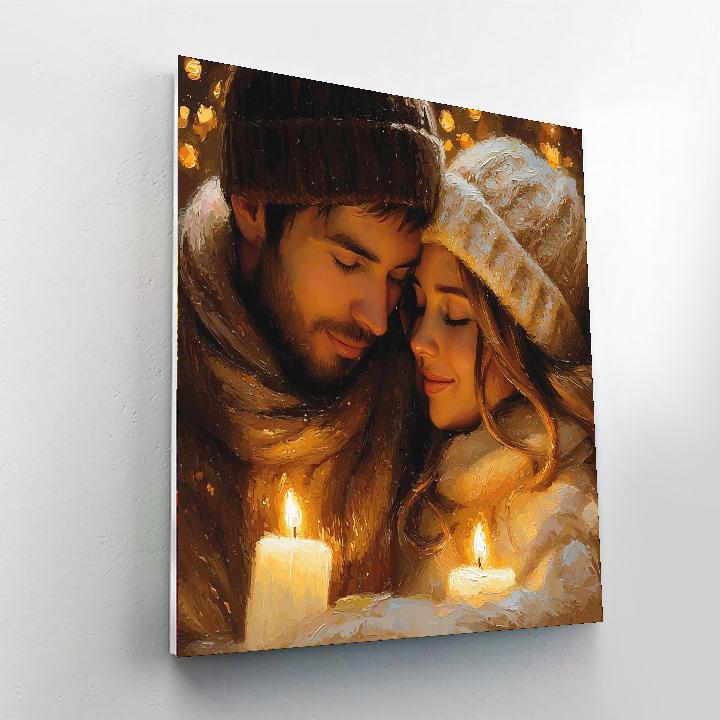 Cuddled By Candlelight DIY Paint By Numbers