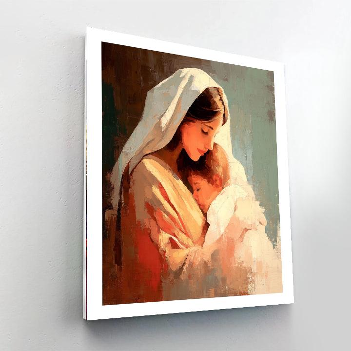 In Mother's Loving Arms Paint By Number