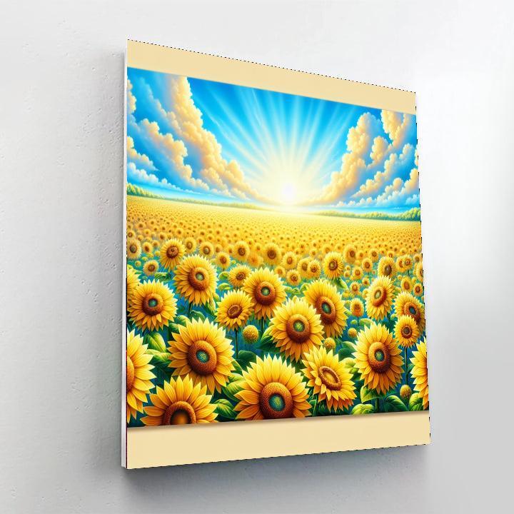 Radiant Summer Sunshine Numbered Painting Kits