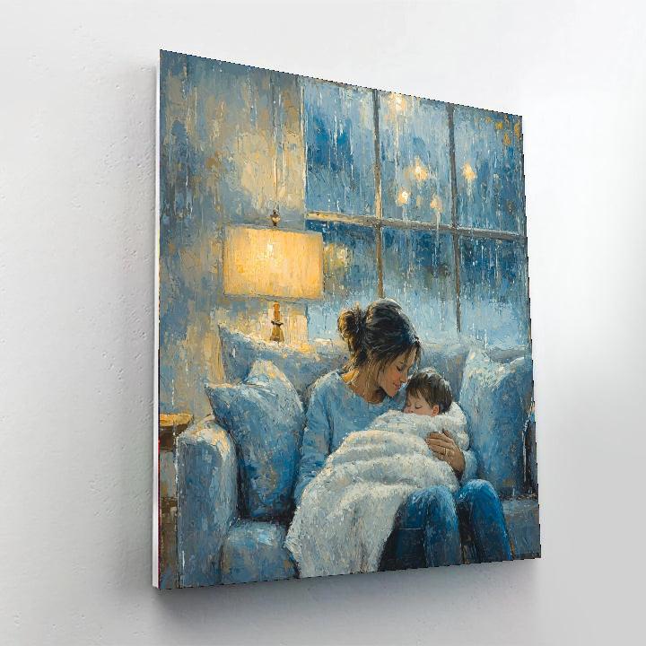 Rainy Day Cuddles Numbered Painting Kits