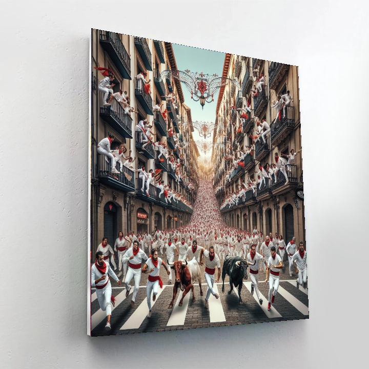 Sanfermines - Spain Painting By Numbers Kit