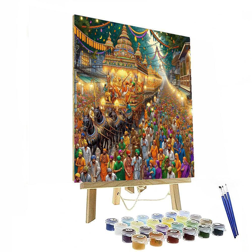 Rathayatra Festival - India DIY Paint By Numbers