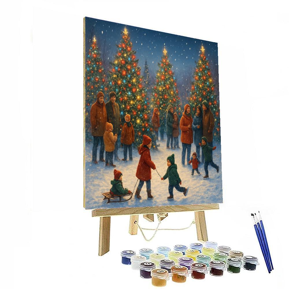 Festival Of Trees Painting By Numbers Kit