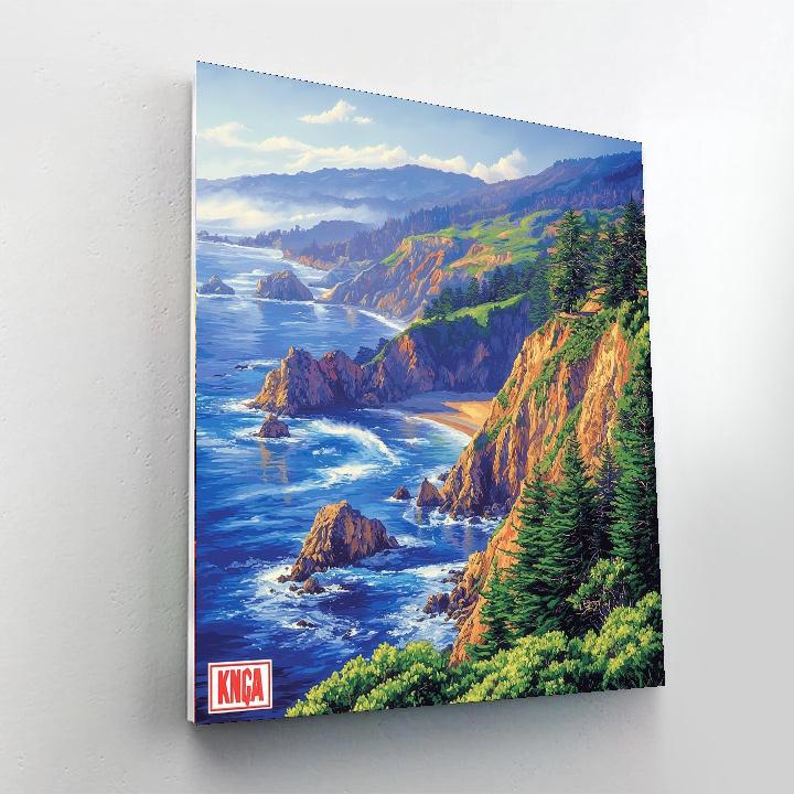 Big Sur - California, Usa Numbered Painting Kits