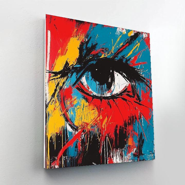 Jean-Michel Basquiat Inspired Inner Universe  Paint By Color