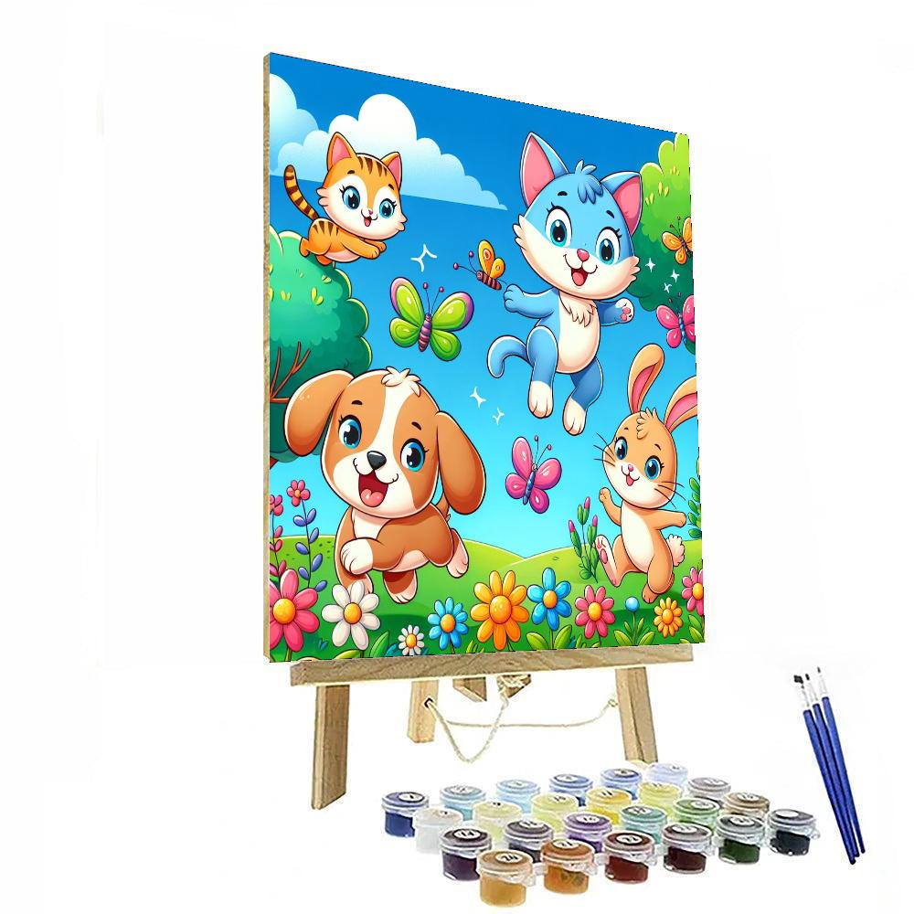 Pet Playtime Numbered Painting Kits