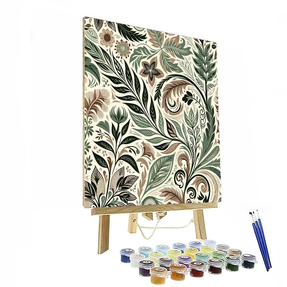 Botanical Bliss Wallpaper Paint By Number