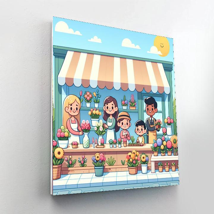 Fantasy Flower Shop Number Painting