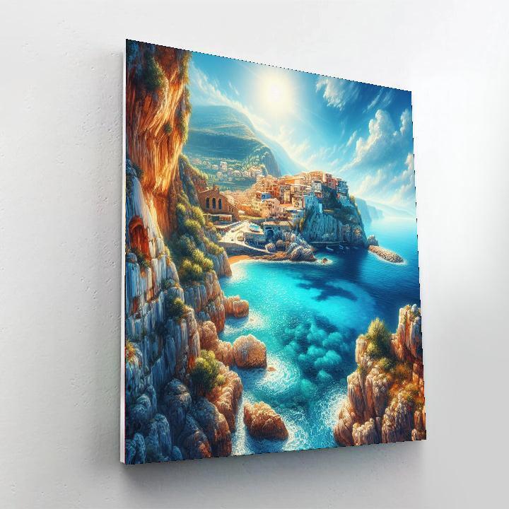 Azure Waters Of Amalfi Numbered Painting Kits