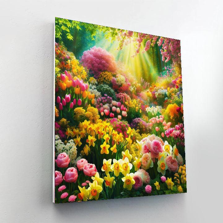 Spring Garden Celebration Painting By Numbers Kit