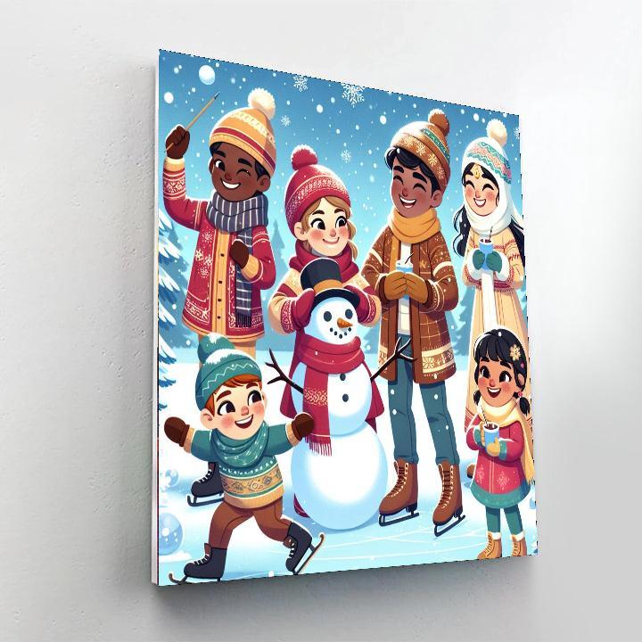 Happy Holidays Around The World Paint By Numbers