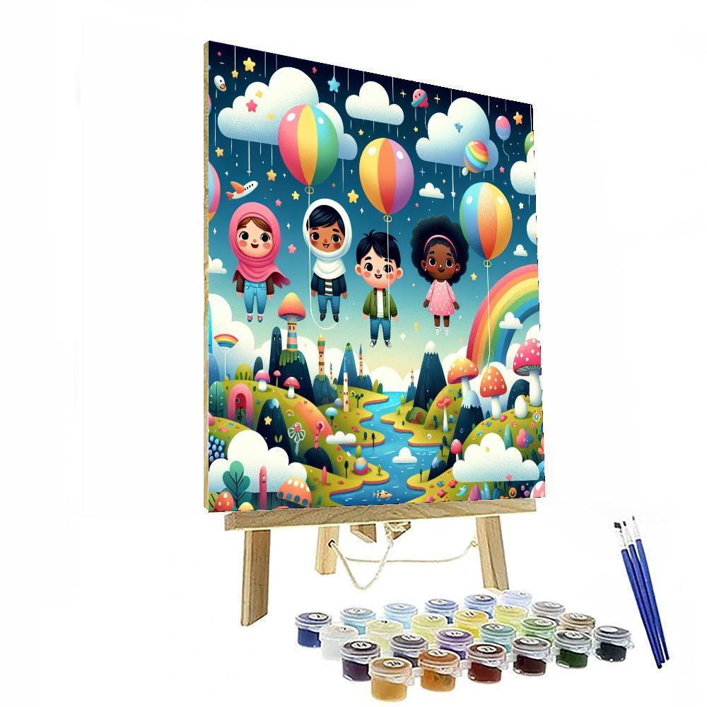 Dreamland Balloon Ride Numbered Painting Kits