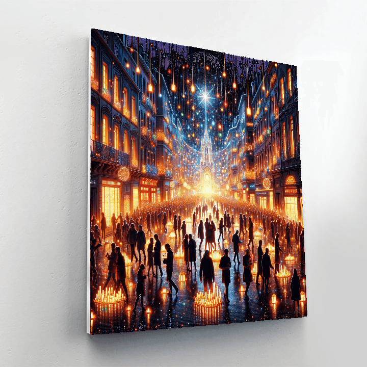 Festival Of Lights - Lyon, France Numbered Painting Kits