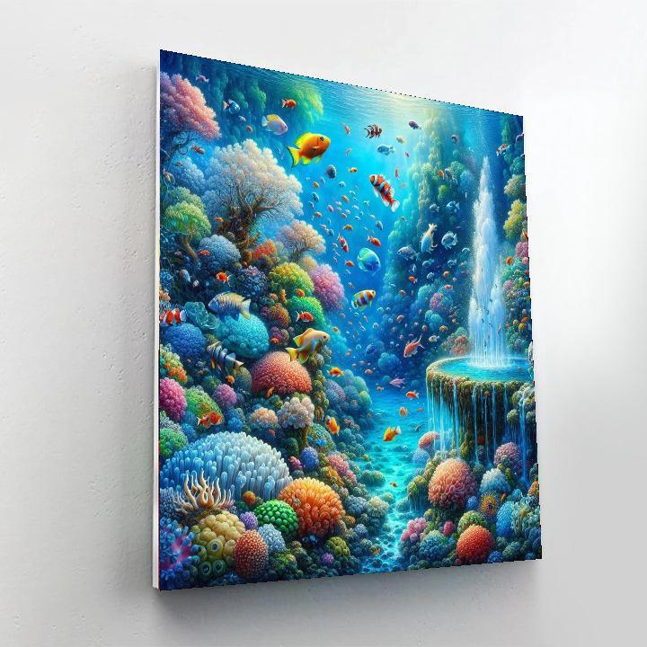 Magical Underwater Scene Number Painting