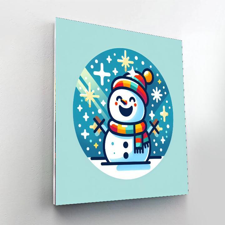 Jolly Snowman Paint By Numbers Kits