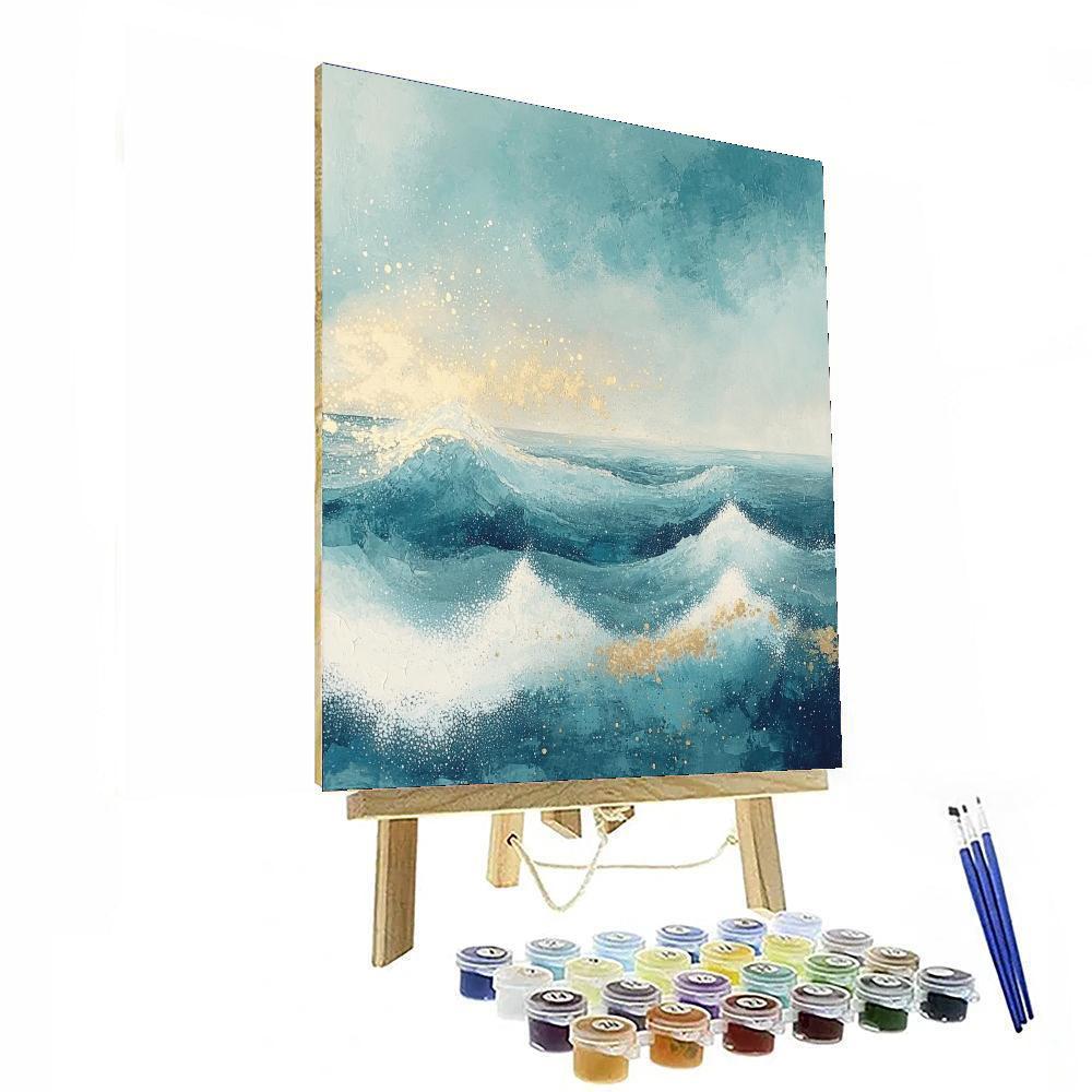 Georges Seurat Inspired Serenade Of The Waves  Paint By Numbers Art