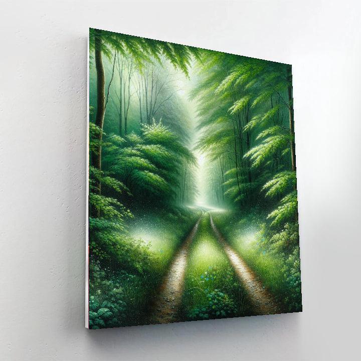 Glistening Forest Path DIY Paint By Numbers