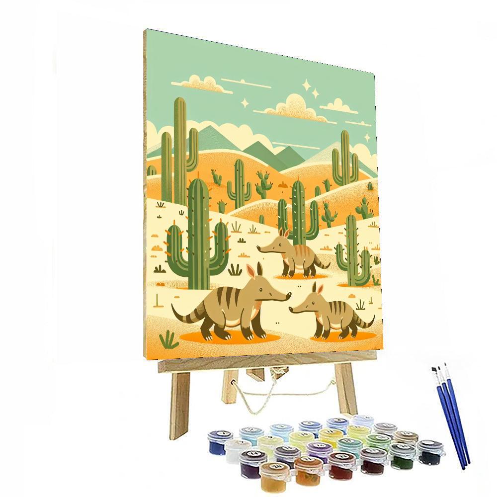 Adventure With Aardvarks Paint By Numbers Art