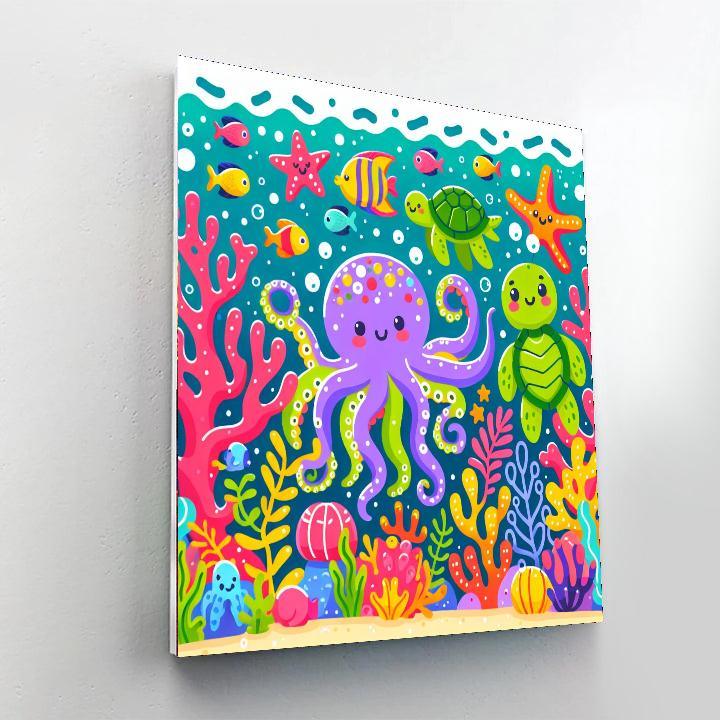 Underwater Fantasy Fun Paint By Numbers Kits