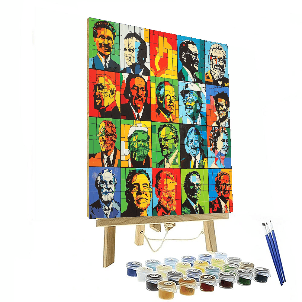 Keith Haring Inspired Historical Figure Montage  Paint By Color
