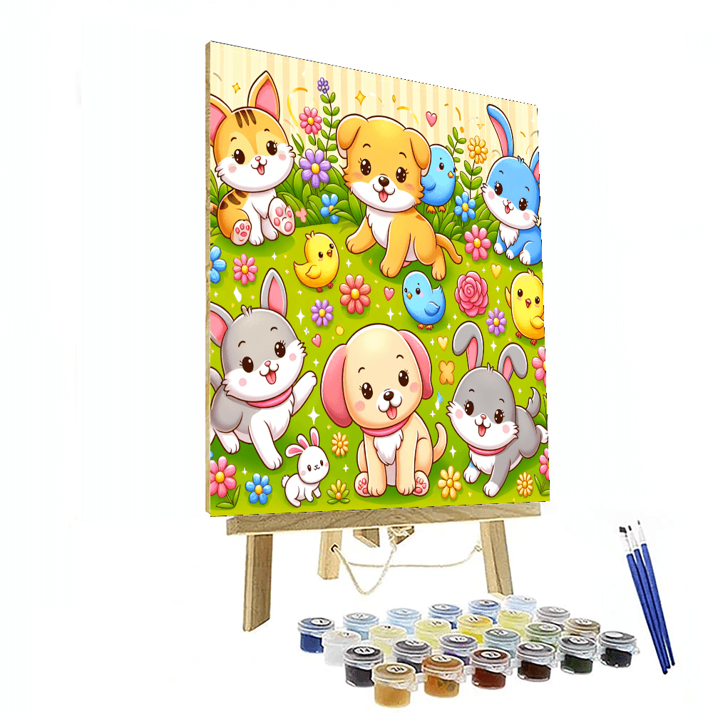 Cuddly Pets Painting By Numbers Kit