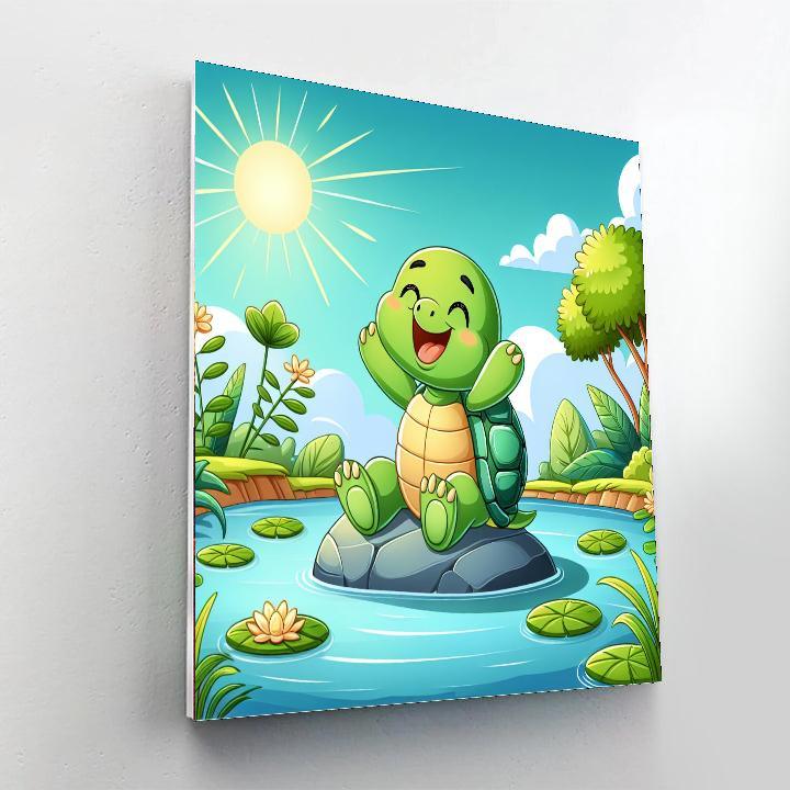 Sunny Day Turtle Paint By Numbers Kits