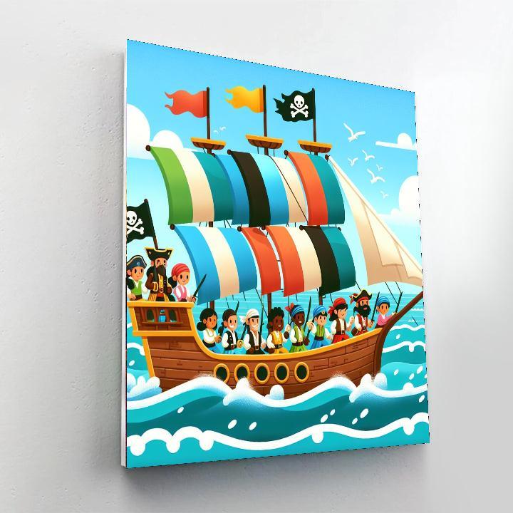 Sailing Pirate Quest Numbered Painting Kits