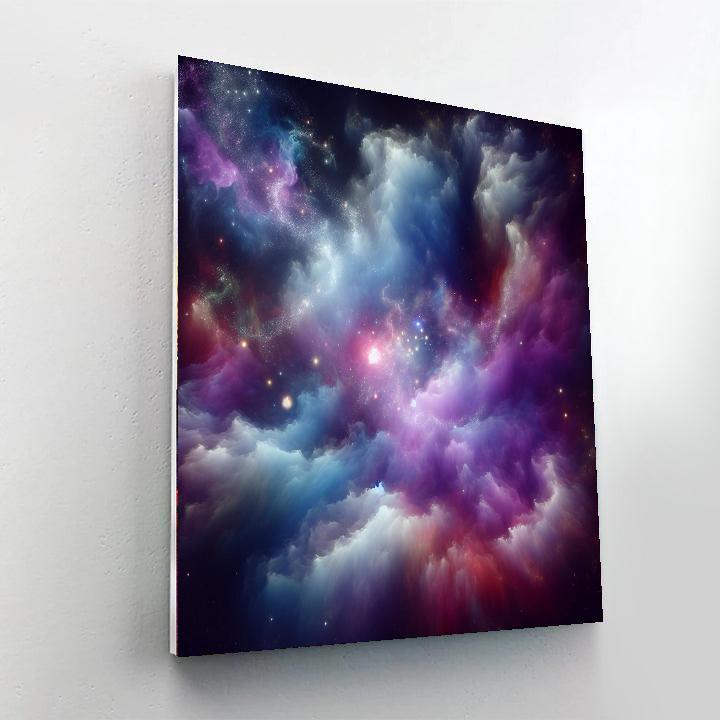 Galactic Nebula Dream Painting By Numbers Kit