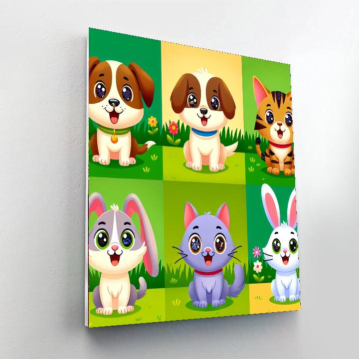 Cuddly Pet Portraits Paint By Number