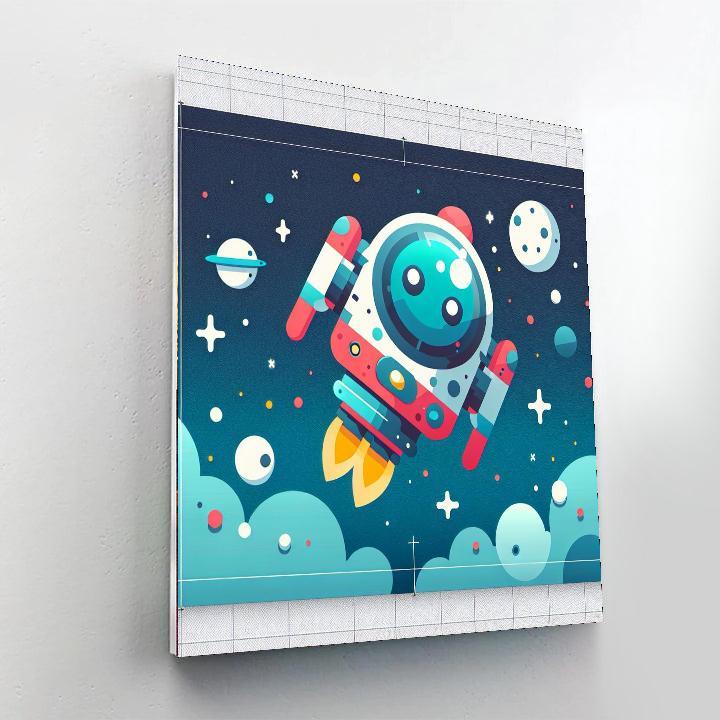 Space Robot Odyssey Painting By Numbers Kit