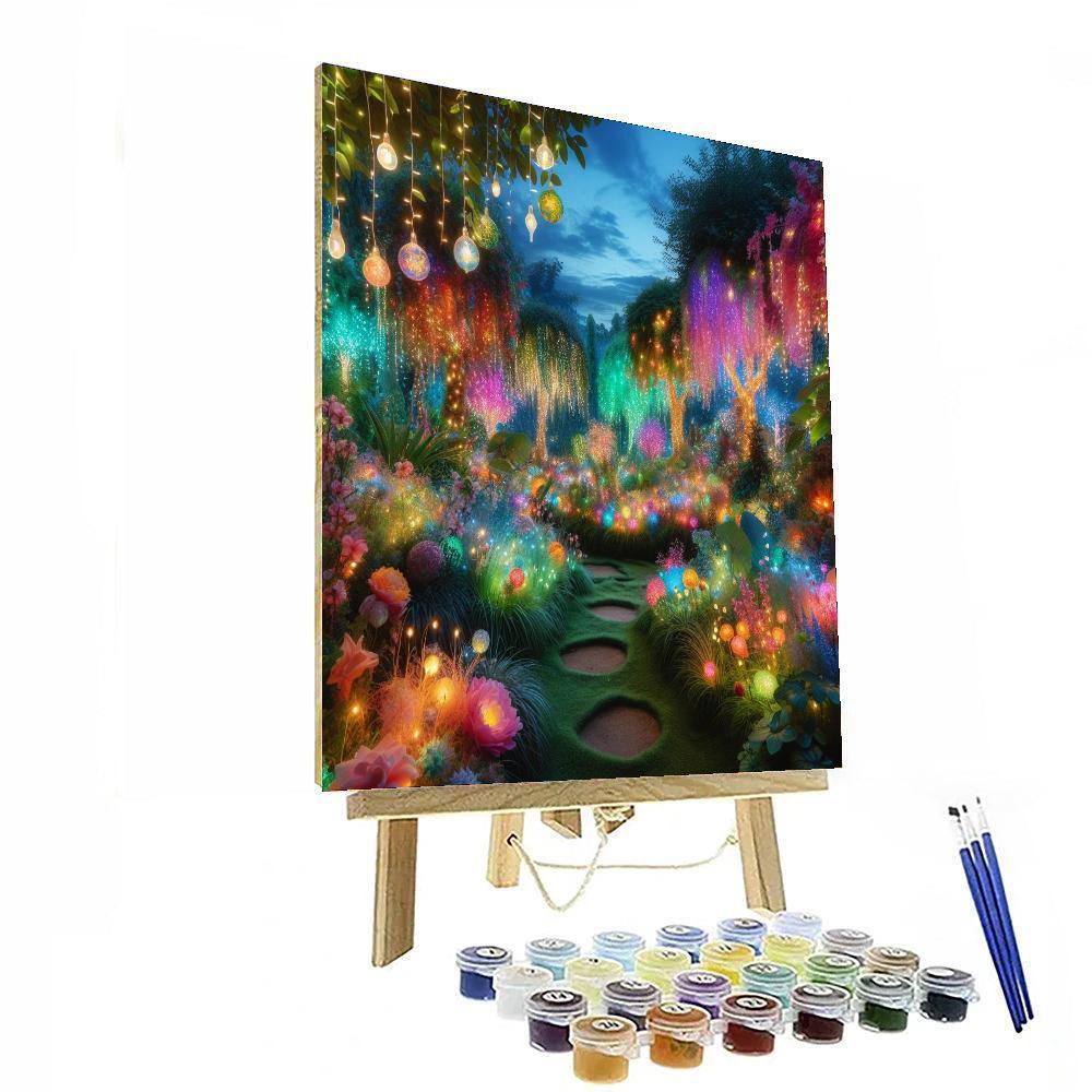 Magical Garden Fairy Lights Paint By Numbers