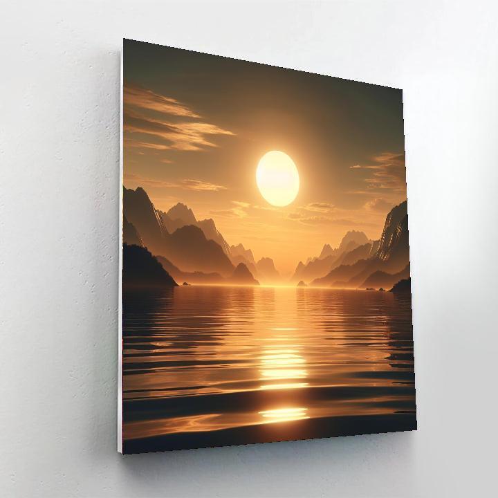Golden Horizon Splendor Numbered Painting Kits